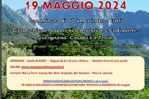 Mangiawalking della Primavera Casola  in Lunigiana 19 maggio 2024