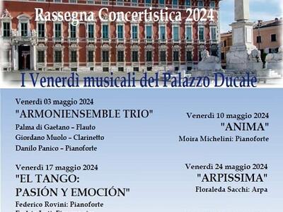 Musica a Palazzo Ducale di Massa: ecco gli appuntamenti dei venerdì musicali