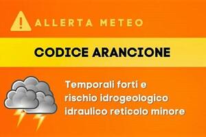 Maltempo, codice arancione per pioggia e temporali per l&#039;intera giornata di martedì 27
