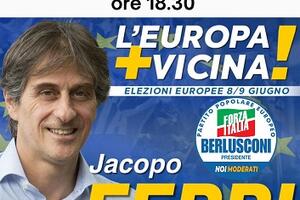 Jacopo Ferri, candidato di Forza Italia alle Europee, incontra i cittadini massesi martedì 14 maggio