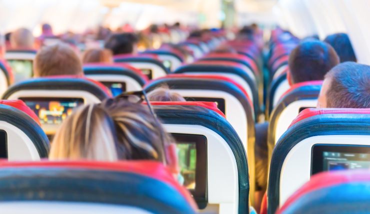 Passeggeri in aereo