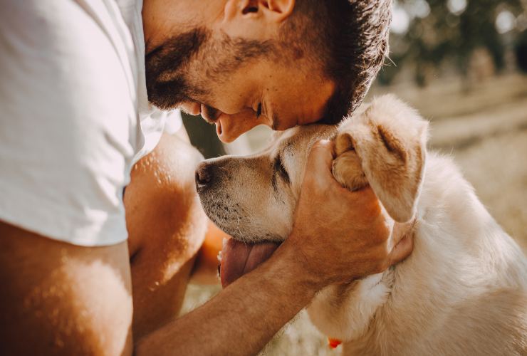 Proprietario con cane